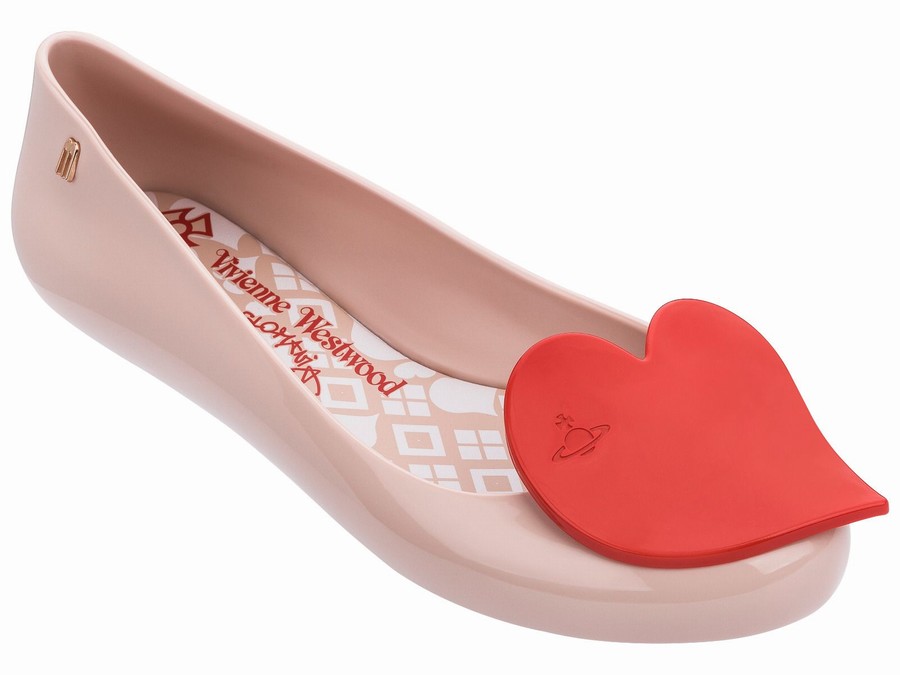 Bailarinas Melissa Vivienne Westwood Space Love Heart Mujer - Rosas - Argentina FUT-539281